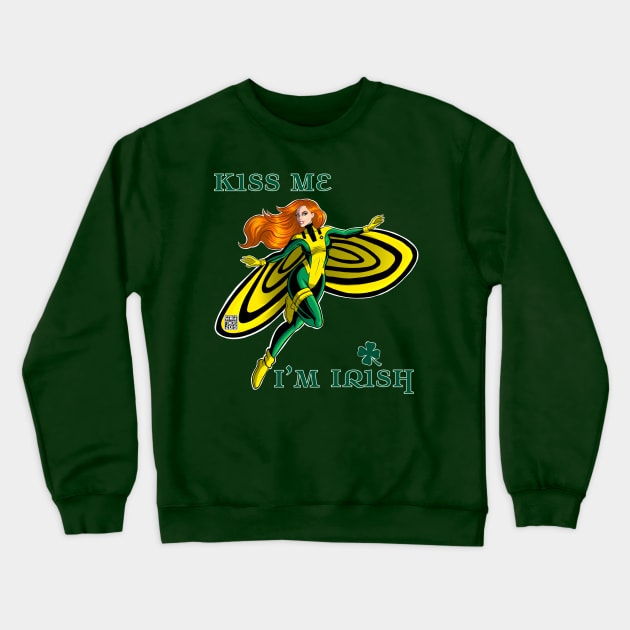 Siryn Kiss Me I’m Irish Crewneck Sweatshirt by sergetowers80